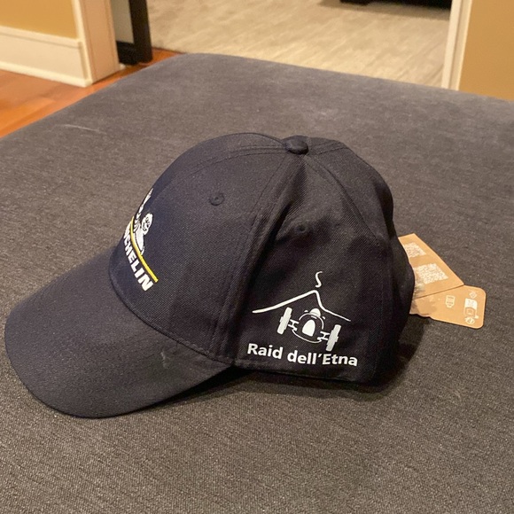 Michelin Navy Blue Baseball Cap. Adjustable Velcro Strap. NWT - Picture 2 of 3